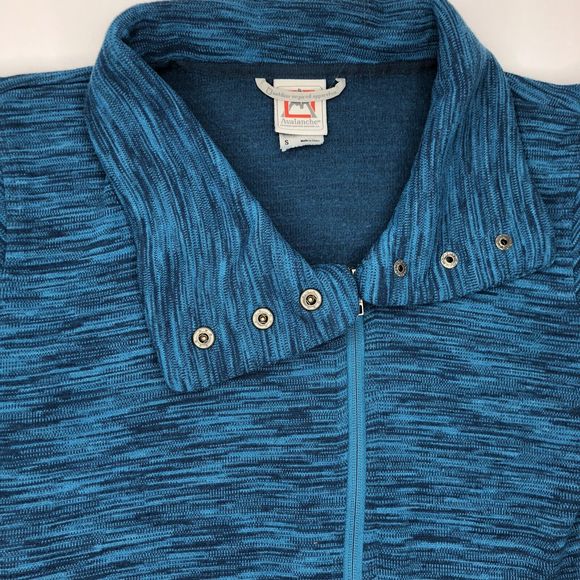 Avalanche Women's Small Blue Full Zip Cowl Neck Long Sleeve Fleece Jacket - Picture 1 of 7